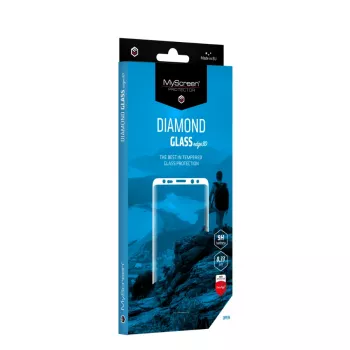 MS Diamond Glass Edge 3D skärmskyddsfilm för Oppo Reno12 5G - svart