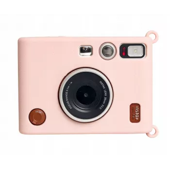 LOVEINSTANT silikonfodral för Fujifilm Instax Mini Evo, rosa