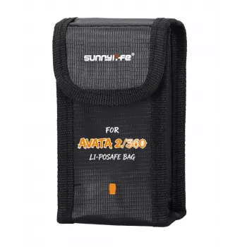 SUNNYLIFE brandsäker batterisäkerhetspåse för DJI Avata 2 / Avata 360 / AT3-DC186-1