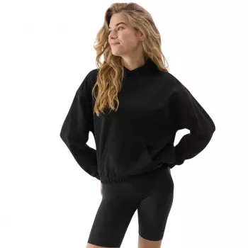 4F dam sweatshirt F1057 djupsvart storlek S