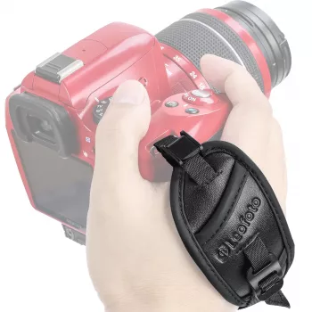 Leofoto WS-01 Universellt handledsband för kameror - justerbart, Hypalon & Nylon, svart
