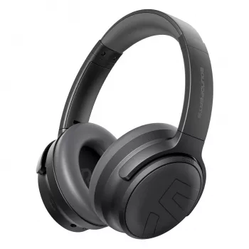Soundpeats Space Pro Trådlösa Over-Ear-hörlurar med Hybrid-ANC, LDAC, 61h batteri - svart