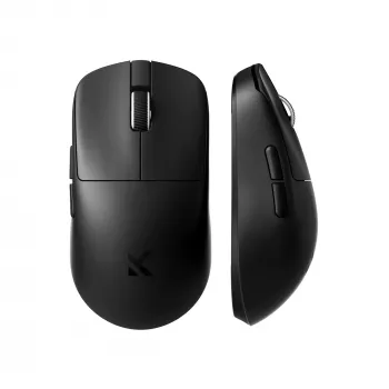 Mchose HW-L7-15KH tri-läge ultralätt magnesiumspelmöss, PixArt PAW3395 26K DPI, 4000Hz, 49g, svart