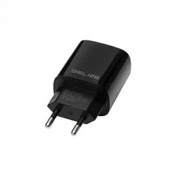 Beline GaN 30W USB-C PD + USB-A QC väggladdare svart (endast nätadapter)