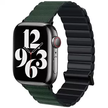 Beline Magnetic Pro armband för Apple Watch 38/40/41 mm svart/grön