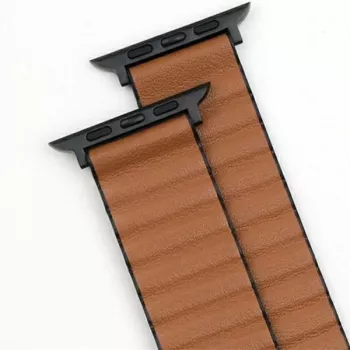 Beline Magnetic Pro armband för Apple Watch 42/44/45/49 mm svart/brun
