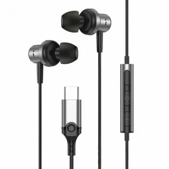 Beline in-ear-hörlurar USB-C SK193 svart