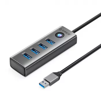 ORICO PDD4U-U3 4-portars USB 3.0-hubb - grå