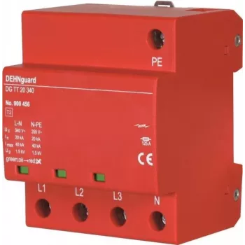 DEHN DG TT 20 340 typ 2 överspänningsskydd 4-polig för TT- och TN-S-system