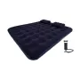 AVENLI XXL uppblåsbar luftmadrass set 203x183x22 cm queensize med fotpump och reparationssats