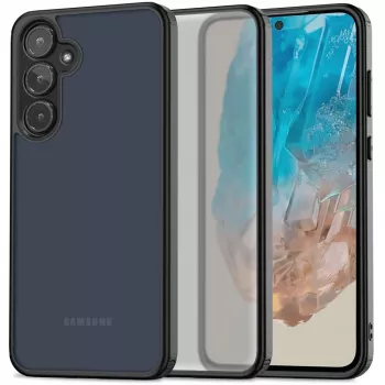 Tech-Protect Magmat magnetiskt skal för Samsung Galaxy M35 5G – matt svart (TPU/PC, MagSafe-kompatibel)