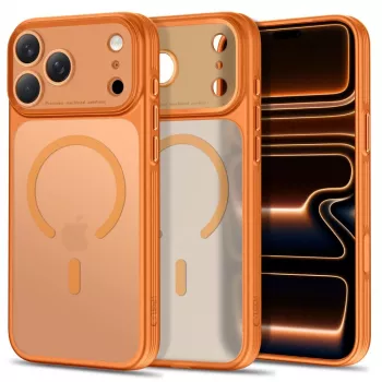 TECH-PROTECT MagPrime MagSafe-skal för iPhone 17 Pro Max / 18 Pro Max - matt Cosmic Orange