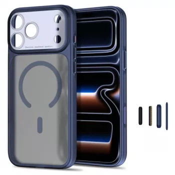 TECH-PROTECT MagPrime MagSafe-skal för iPhone 17 Pro / 18 Pro, matt mörkblå