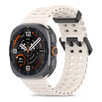 Tech-Protect Iconband Pro armband för Samsung Galaxy Watch Ultra 1/2 47mm Starlight fluorelastomer sportband