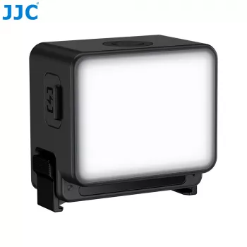 JJC LED-Nano LED-videolampa för DJI Osmo Action 6 / Osmo Nano, 6500K, 500mAh, USB-C, IPX5