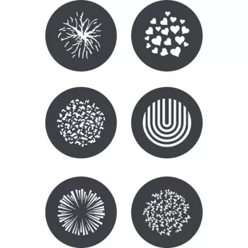 Godox GP GS2 gobo-set för GP-projektionsadapter (6 mönster)