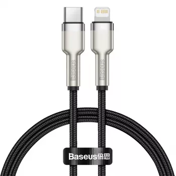 Baseus Cafule USB-C till Lightning PD 20W snabbladdningskabel 0,25 m svart