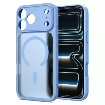 Tech-Protect BasicMag MagSafe-skal för iPhone 17 Pro Max / 18 Pro Max, matt ljusblå