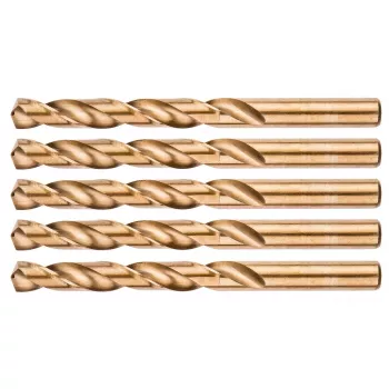 NEO TOOLS HSS-Co spiralborr av kobolt för metall, 12,0 mm, 5-pack (DIN 338, 135° spetsvinkel)