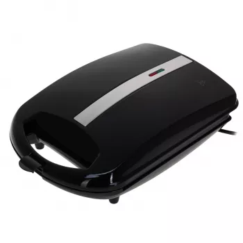 Adler AD 3078 smörgåsgrill för 4 smörgåsar, 1800 W, non-stick-plattor, vertikal förvaring, 2 kontrollampor, svart (AD 3078)