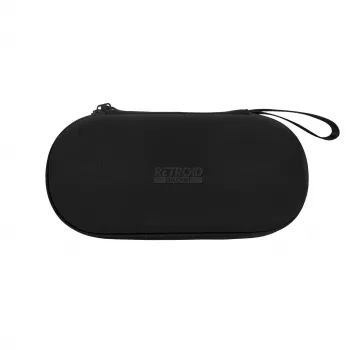 Retroid bärväska för Retroid Pocket 6 - svart EVA-hårt skal, skyddande reseväska med meshficka och handledsrem