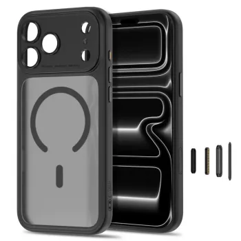 TECH-PROTECT MagPeak MagSafe-skal för iPhone 17 Pro Max / 18 Pro Max matt svart