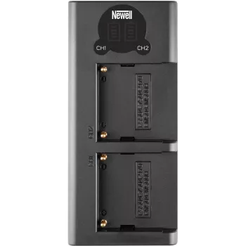 Newell DL-USB-C dubbelladdare för NP-F550/770/970-batterier (NL2120)