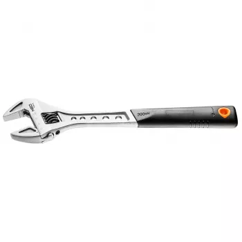NEO TOOLS skiftnyckel 300 mm, spännvidd 0-38 mm, kromvanadinstål, DIN 3117