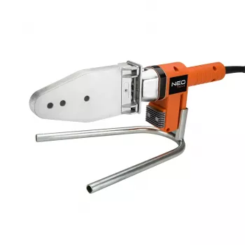 NEO TOOLS 900W plaströrssvets med 6 munstycksstorlekar (20-63mm) för PPR-, PE-, PB-rör, 0-300°C justerbar temperatur, non-stick-belagda PTFE-munstycken, inklusive metallväska