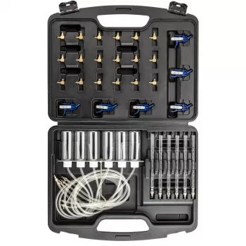 NEO TOOLS TOP-11-263 läckagetestarsats för common rail-injektor för dieselmotorer, 6-cylindrig diagnossats med adaptrar och väska