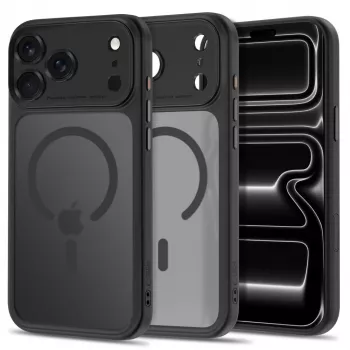 TECH-PROTECT MagPeak MagSafe Clear Case för iPhone 17 Pro / 18 Pro matt svart