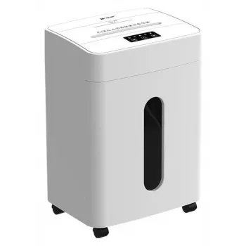 Tracer SilentBlade vit dokumentförstörare med partikelsnitt, 10 ark, P-4, 21 L