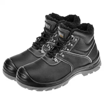 NEO TOOLS arbetsknäboots vadderad S3 SRC, ståltåhätta och genomträngningsskydd, storlek 46