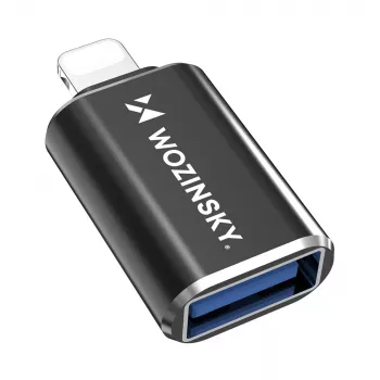 Wozinsky USB-A till Lightning-kabel 1 m svart - MFi-certifierad, snabbladdning & synkronisering