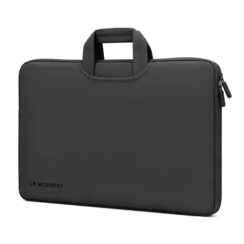 Wozinsky WNT-17B 17,3 inch neoprenlaptopfodral med dolt handtag - svart