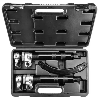 NEO TOOLS TOP-11-796 fjäderspännarset, 2 delar, 370 mm, 1200 kg kapacitet, smidda krokar, svartoxiderad