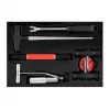 NEO TOOLS TOP-11-819 7-delat vindruteavlägsnarset med 22 m fyrkantstråd, trådhandtag, trädare, syl, trimverktyg, trådhandtag, plastlåda