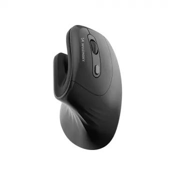WOZINSKY WWM-1076 ergonomisk vertikal trådlös mus, 3600 DPI, svart