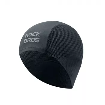 Rockbros LF25956 sömlös stickad cykelmössa - svart