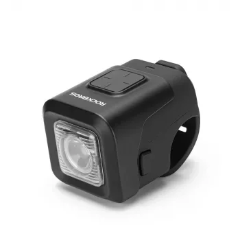 ROCKBROS SKL01 framljus för cykel med elektrisk klocka 450 lm 120 dB USB-C svart