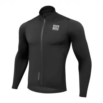 ROCKBROS ROAD TO SKY vindtät termisk cykeljacka TLWT001 - svart - S
