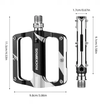 ROCKBROS K306-BK MTB aluminiumpedaler, svarta