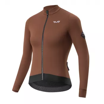 ROCKBROS damcykeltröja termo YDWT006 brun storlek L