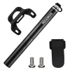 ROCKBROS JG-PB-004 lätt cykelhandpump med manometer - svart