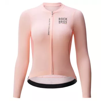 ROCKBROS ROAD TO SKY damcykeltröja långärmad rosa storlek S