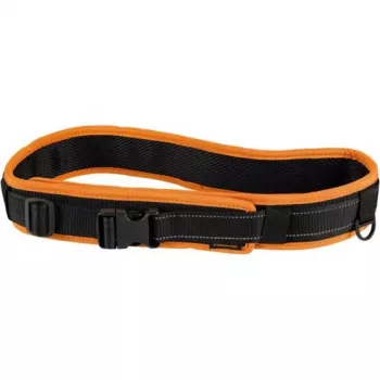 Fiskars 1003626 Functional Form verktygsbälte med snabbspänne, justerbart bälte upp till 120 cm, slitstark vattenavvisande polyester, flera fickor och öglor, svart/orange