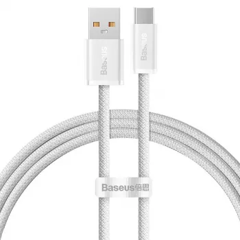 Baseus Dynamic Series USB-A till USB-C kabel 100W 2m vit