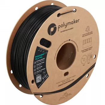 Polymaker PolySonic High Speed PLA Pro 3D-skrivarfilament, 1,75 mm, 1 kg, Black