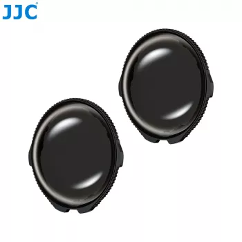 JJC TLP-X5ND16 2-pack ND16 neutraldensitetsfilter för Insta360 X5 – härdat glas, flerskiktsbelagt, 4 stegs ljusreduktion