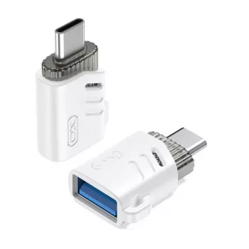 XO NB256B OTG-adapter USB-A-hona till USB-C-hane, vit (NB256B)